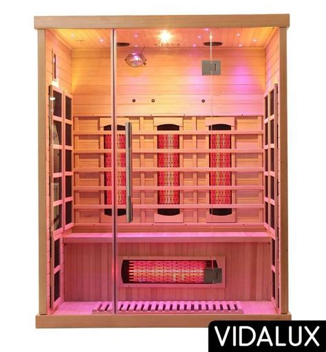 3 Person Full Spectrum Infrared Sauna With Complete Heat Vidalux