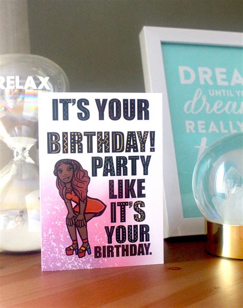Party Like Its Your Birthday Greeting Card Jella Creative