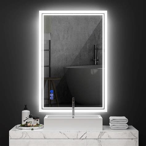 Buy Anten Led Bathroom Mirror Backlit 36x24 Inch Anti Fog Bathroom