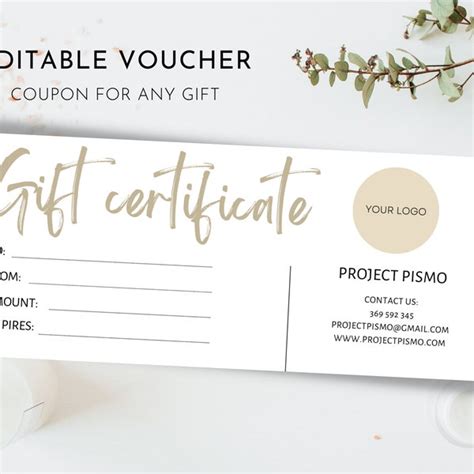 Nude Coupon Template Etsy
