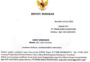 Contoh Surat Undangan Rapat Pt Prima Nusantara Contoh Surat Resmi