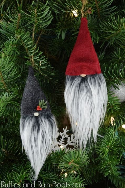 Christmas Gnome Ornaments A Quick Adorable Craft Xmas Crafts