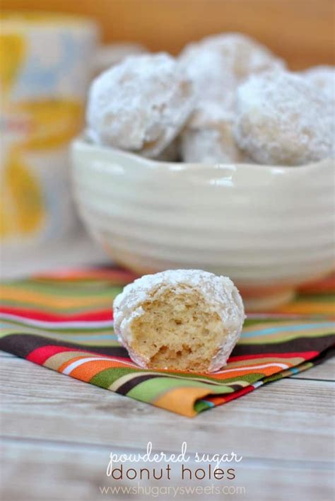 Powdered Sugar Donut Holes Baked Not Fried And Super Delicious Easy