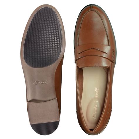 Clarks Hamble Loafer Tan Leather Premium Leather Shoes 121 Shoes