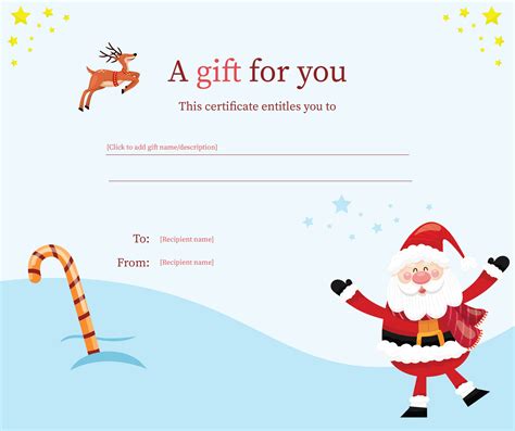 Best Printable Christmas Gift Certificate Template PDF For Free At Printablee