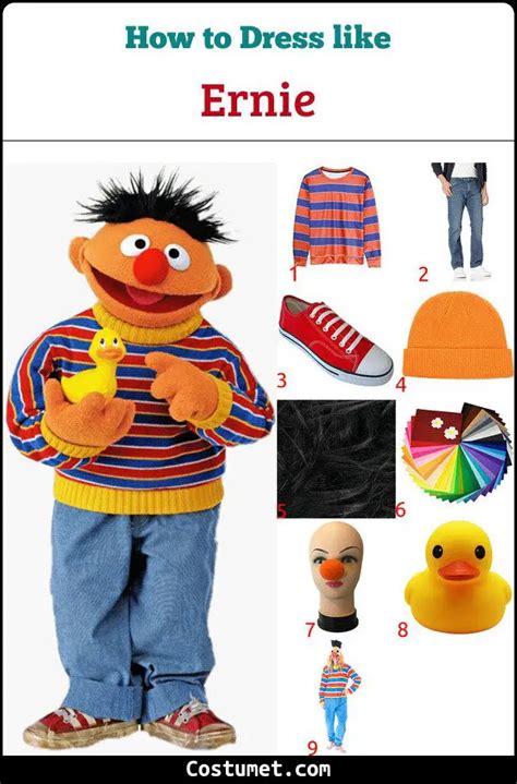 Bert And Ernie Sesame Street Costume For Cosplay And Halloween