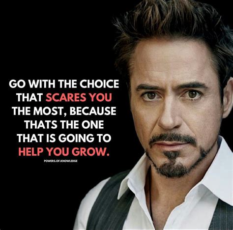 Go With The Choice April 28th 2019 Stark Quote Tony Stark