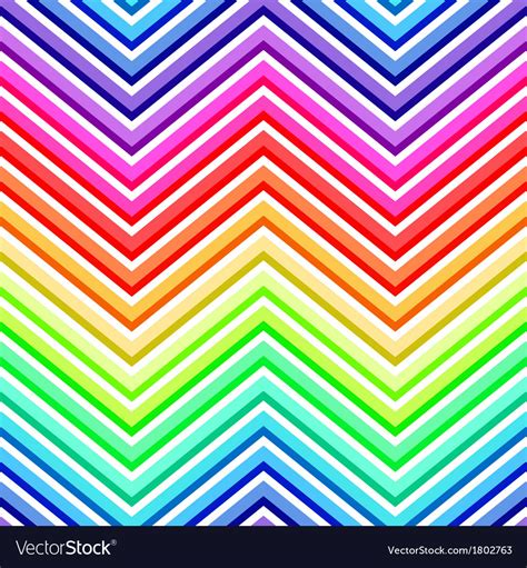 Seamless Rainbow Chevron Pattern Royalty Free Vector Image