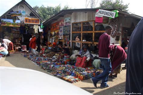 Local Arts And Crafts At The Curio Market In Arusha Tanzania The