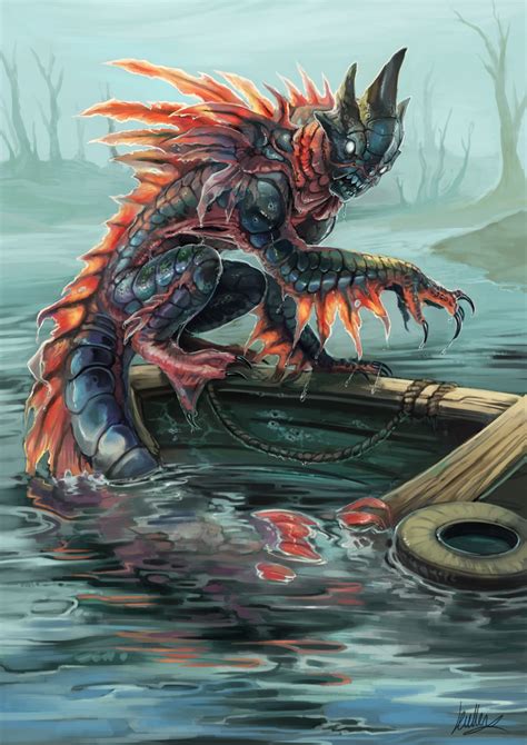 ArtStation Sea Captain Kullen Macfarlane Mythical Creatures Art Sea Monster Art Creature