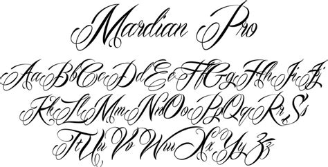 Mardian Pro Font By Måns Grebäck Tattoo Fonts Cursive Tattoo
