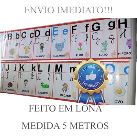 Banner Alfabeto 4 Tipos De Letra Mercadolivre 📦