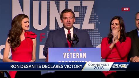 Ron Desantis Declares Victory In Race For Governor Youtube