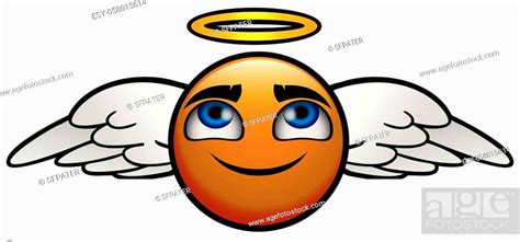 Angel Emoticon Take You To Heaven Stock Vector Vector And Low Budget