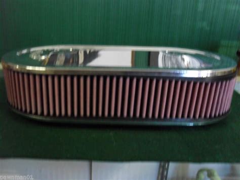 Sell Edelbrock 1235 Oval Dual Quad Chrome Intake Air