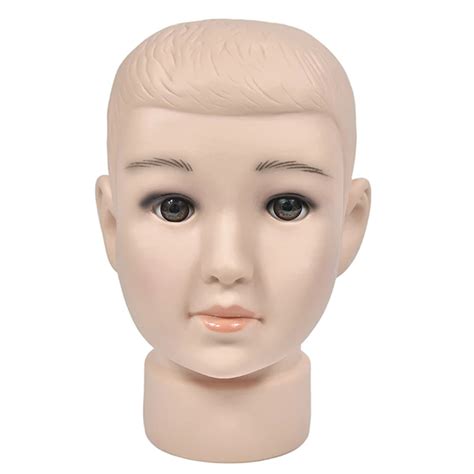 1pc Child Mannequin Heads Mannequin Boy Plastic Children Manikin Doll