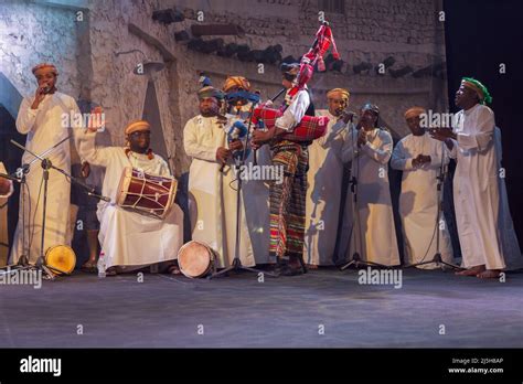 Oman Traditional Folklore Dance Ardah Dance In Katara Cultural