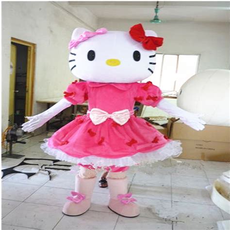 high quality hello kitty adult plush mascot costume for festive and party supplies kigurumi