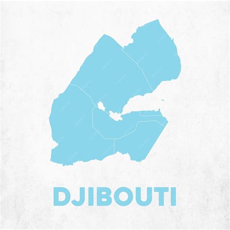 Premium Vector Detailed Djibouti Map