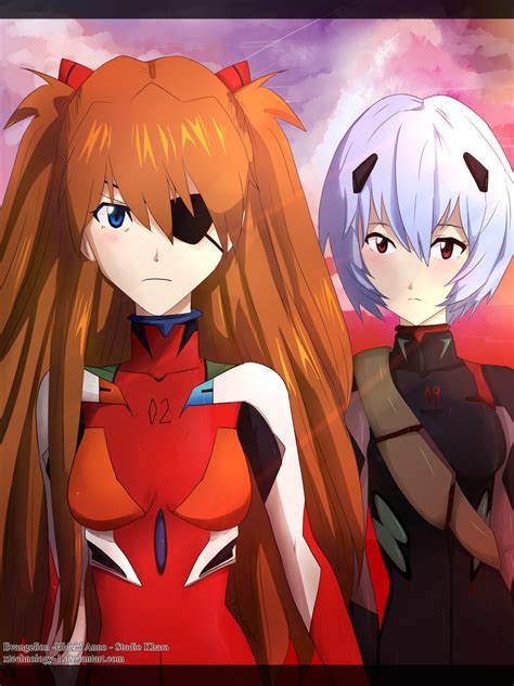 Asuka And Rei Secret Gift By Xtechnology On Deviantart