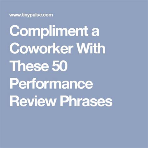 Staying positive with negative coworkers google search. Compliment a Coworker With These 50 Performance Review ...