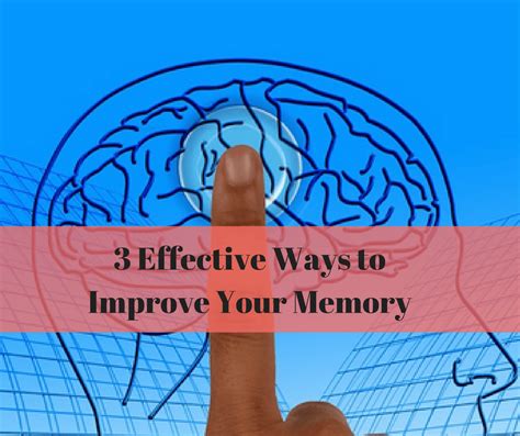 Three Effective Ways To Improve Your Memory
