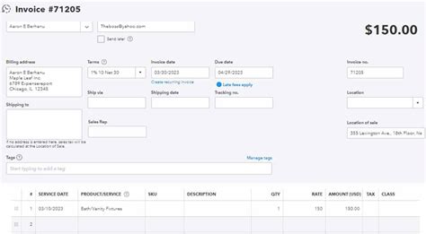 How To Create And Send Invoices In Quickbooks Online