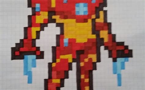 Come Disegnare Iron Man Pixel Art How To Draw Iron Man Pixelart Vlr