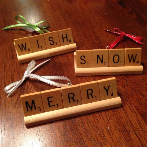 Heres A Close Up Of Some Of My Scrabble Tile Ornaments Scrabble Art