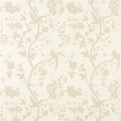 Oriental Garden Goldoff White Floral Wallpaper Wallpaper Bedroom