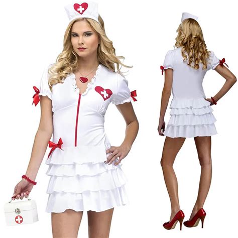 Naughty Nurse Costume Flirty Nurse And Doctor Fancy Party Dress Sexy Uniform Outfits Role Play