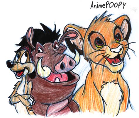Timon Pumba Simba By Animepoopy On Deviantart