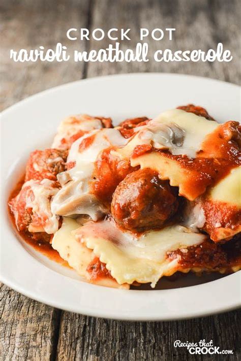 We did not find results for: Crock Pot Ravioli Meatball Casserole- Super easy meal to ...