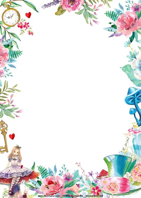 Download Now Free Printable Fun Alice In Wonderland Fun Birthday