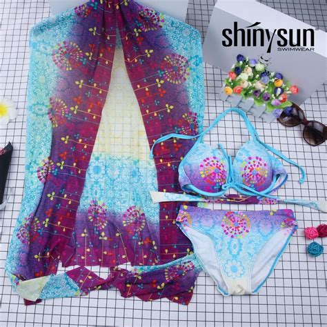 Shinysun New Printed Sexy Women Bikini Set Bikini Bandage Summer