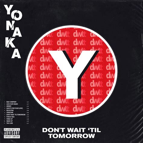 Mint Yonaka Dont Wait Til Tomorrow 2019 Poster 24x24 Album Cover