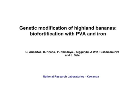 B4fa 2012 Uganda Biofortification Of Highland Bananas In Uganda