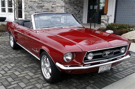 1967 Mustang Convertible Red Wrock