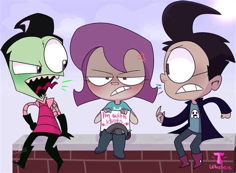 Zim Dib And Gaz Invader Zim By T Whiskers On Deviantart
