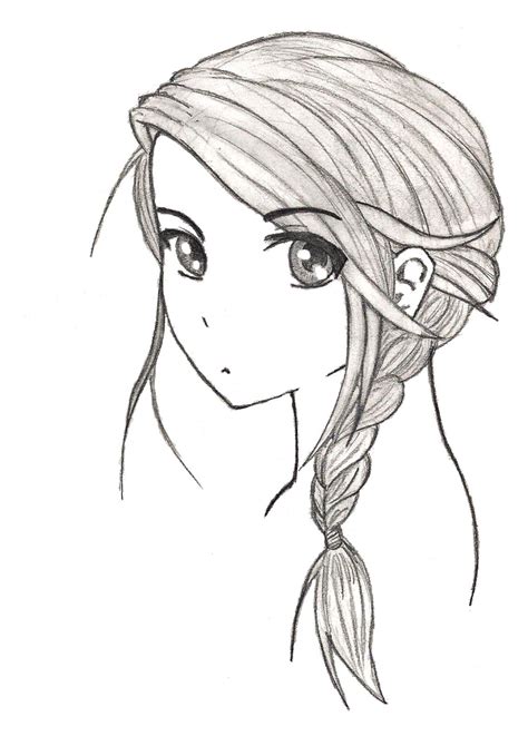 Messy French Braid By Manningtheguns On Deviantart In 2021 Anime Braids How To Draw Braids