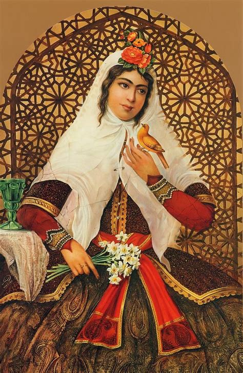 Hojat Shakiba Painting Qajar Woman By Shakiba Gl6 By Salma Persian