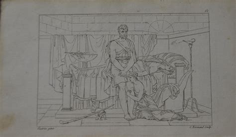 Ancient Greek Mythology Art Engraving Antique 1820s Marcus Sextus Original