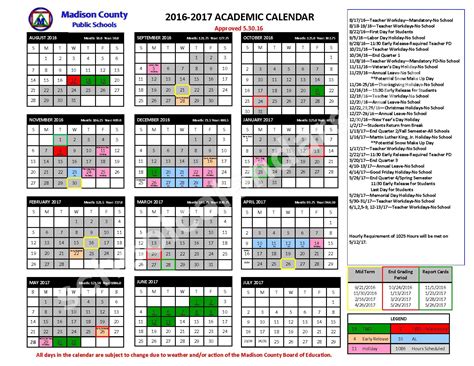 Madison County Schools Calendars Marshall Nc