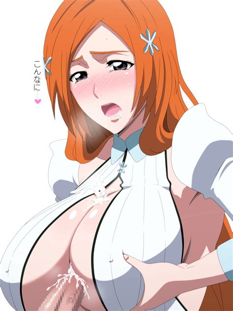 kh fullhouse inoue orihime bleach highres translation request 1girl breasts censored