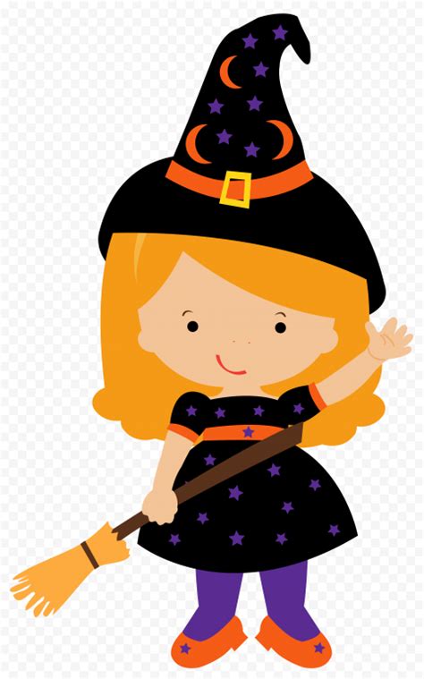 Hd Beautiful Halloween Chibi Witch Clipart Cartoon Png Citypng
