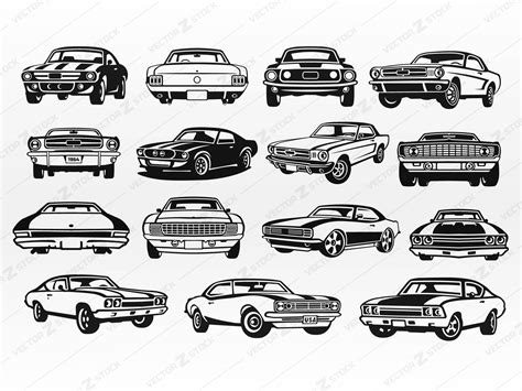 Classic Sports Cars Svg Muscle Car Svg Classic Car Svg Dxf