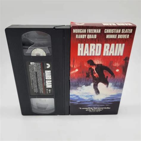 Hard Rain Vhs 1998 Morgan Freeman Randy Quaid Christian Slater Minnie Driver 200 Picclick