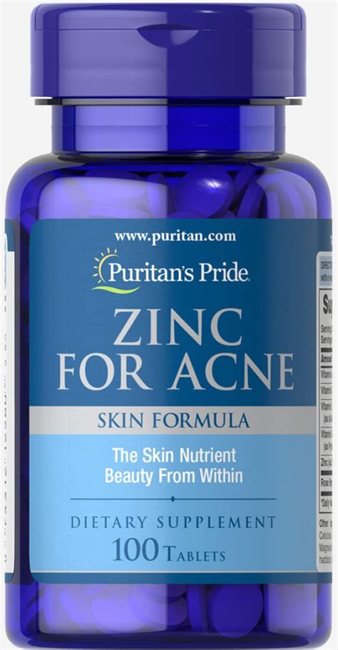 This helps prevent acne breakouts and reduce the incidence of scarring. Zinc for Acne Puritan's Pride treatment Skin Clear acne ...