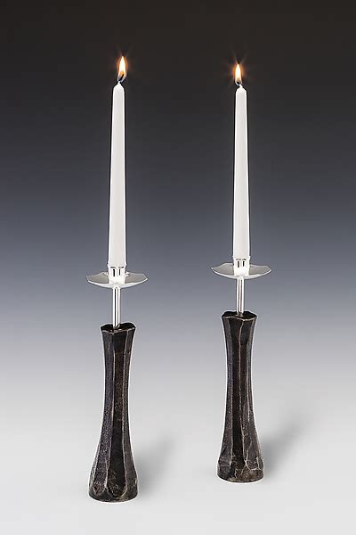 Faceted Candlesticks By Nicole And Harry Hansen Metal Candleholder