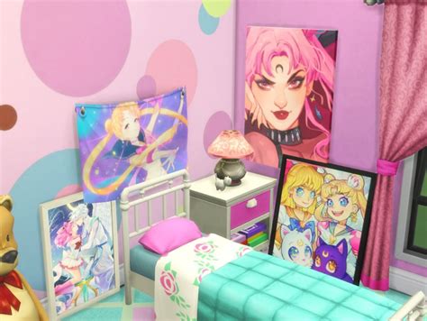 I Create Bedroom Sets For The Sims 4 — Sailor Moon Art Collection For